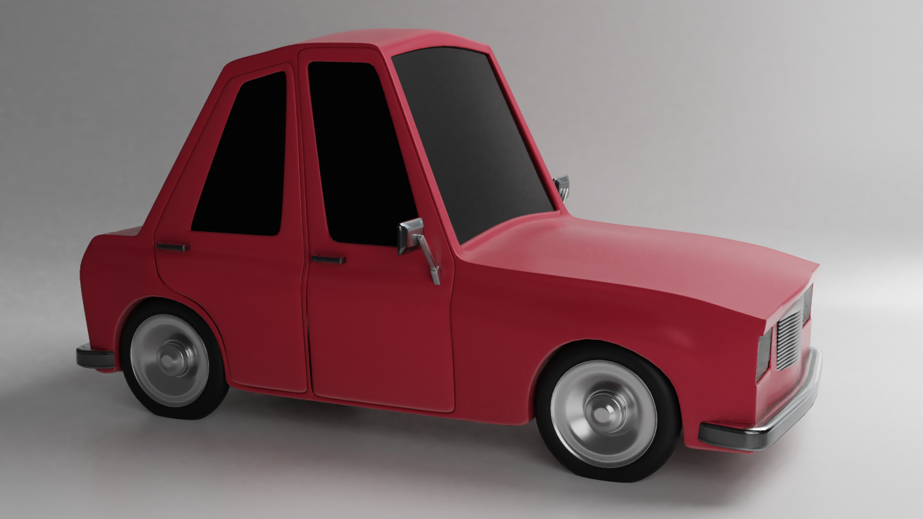 STL file CARTOON CAR 3D MODEL・Model to download and 3D print・Cults